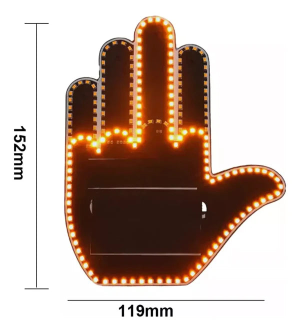 Mano interactiva de Luz Led para tu carro 🤟✋
