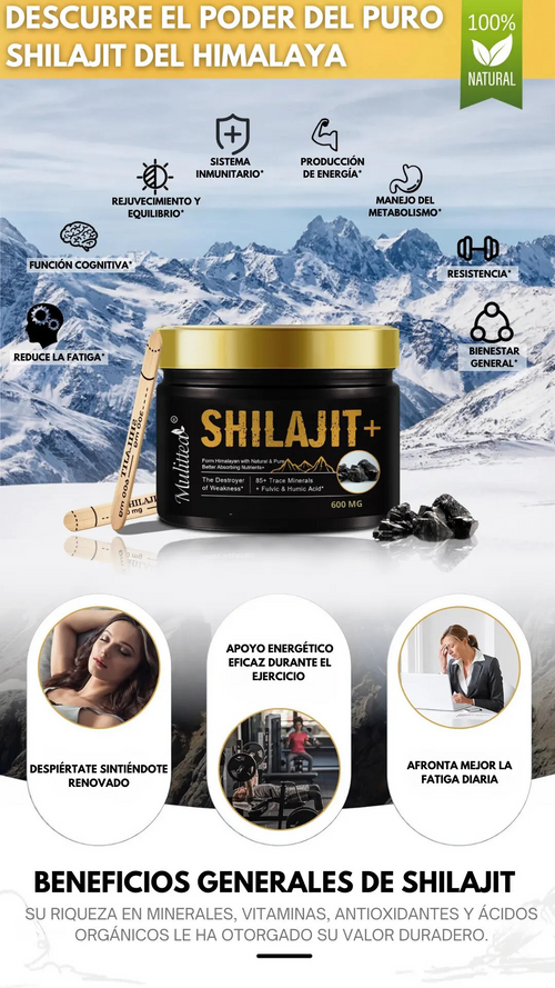 Resina Shilajit+⚡ Recupera tu energía 💪