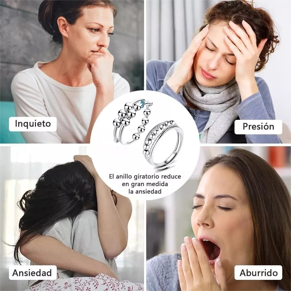 Set Anillos Antiestrés - Alivia tu ansiedad